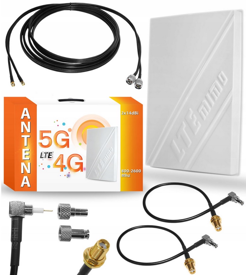 Anténa 5G 4G Lte Mimo 14 Polsat Box, Plus Gsm 5M