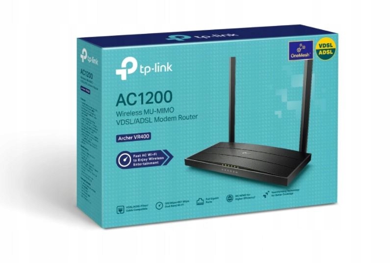 Wi-Fi router TP-Link Archer VR400 Vdsl/adsl RJ11