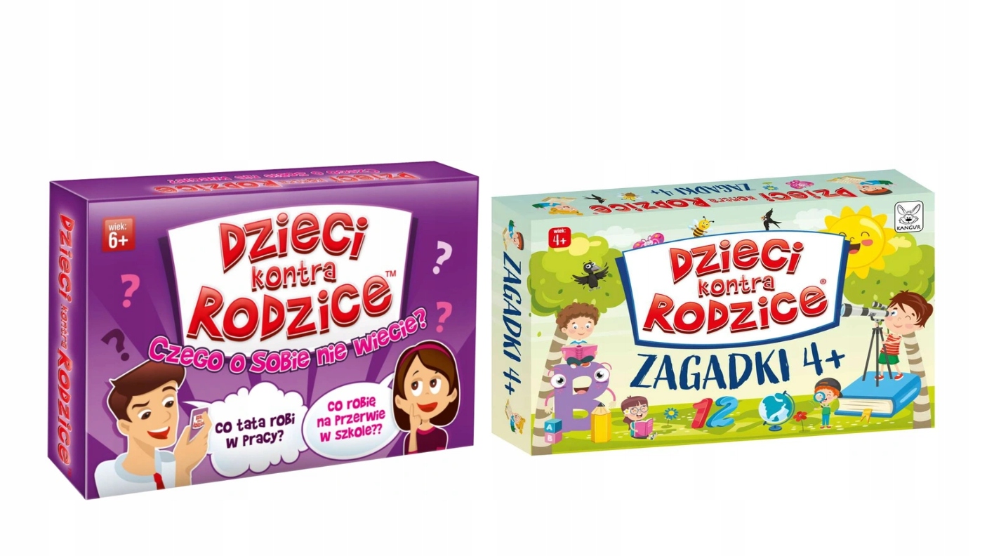 

Zestaw 2w1 Dzieci Kontra Rodzice Czego Nie Zagadki