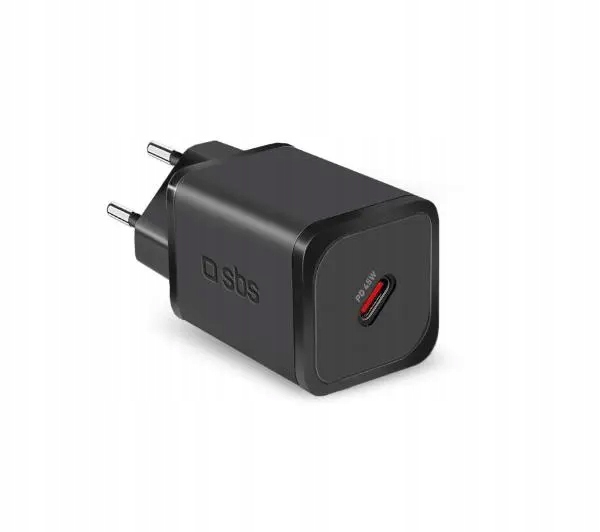 Ładowarka sieciowa uniwersalna Sbs GaN Pd 45W 1xUSB-C Czarna