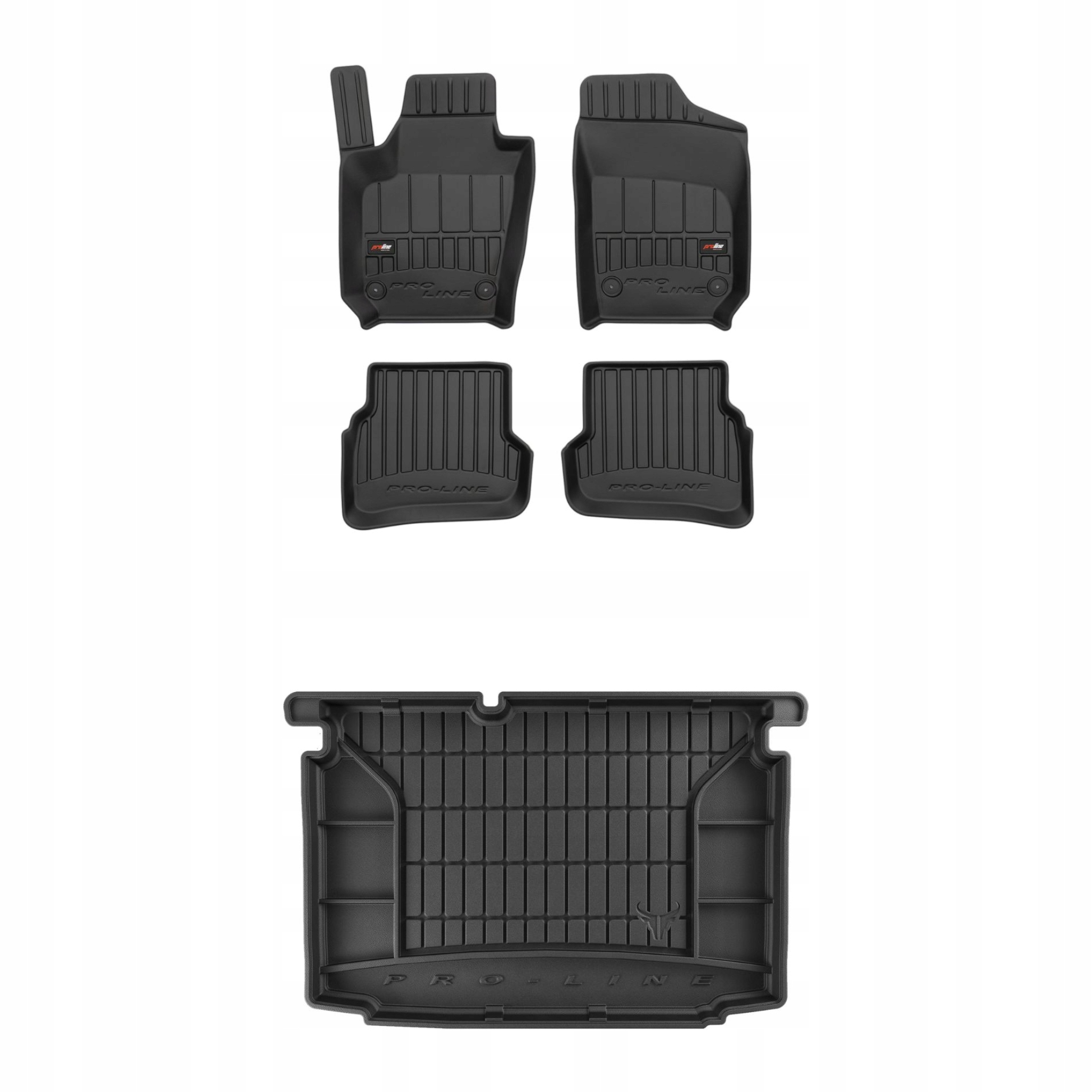 Sada gumových kobercov a rohoží pre Vw Polo V 2009-17