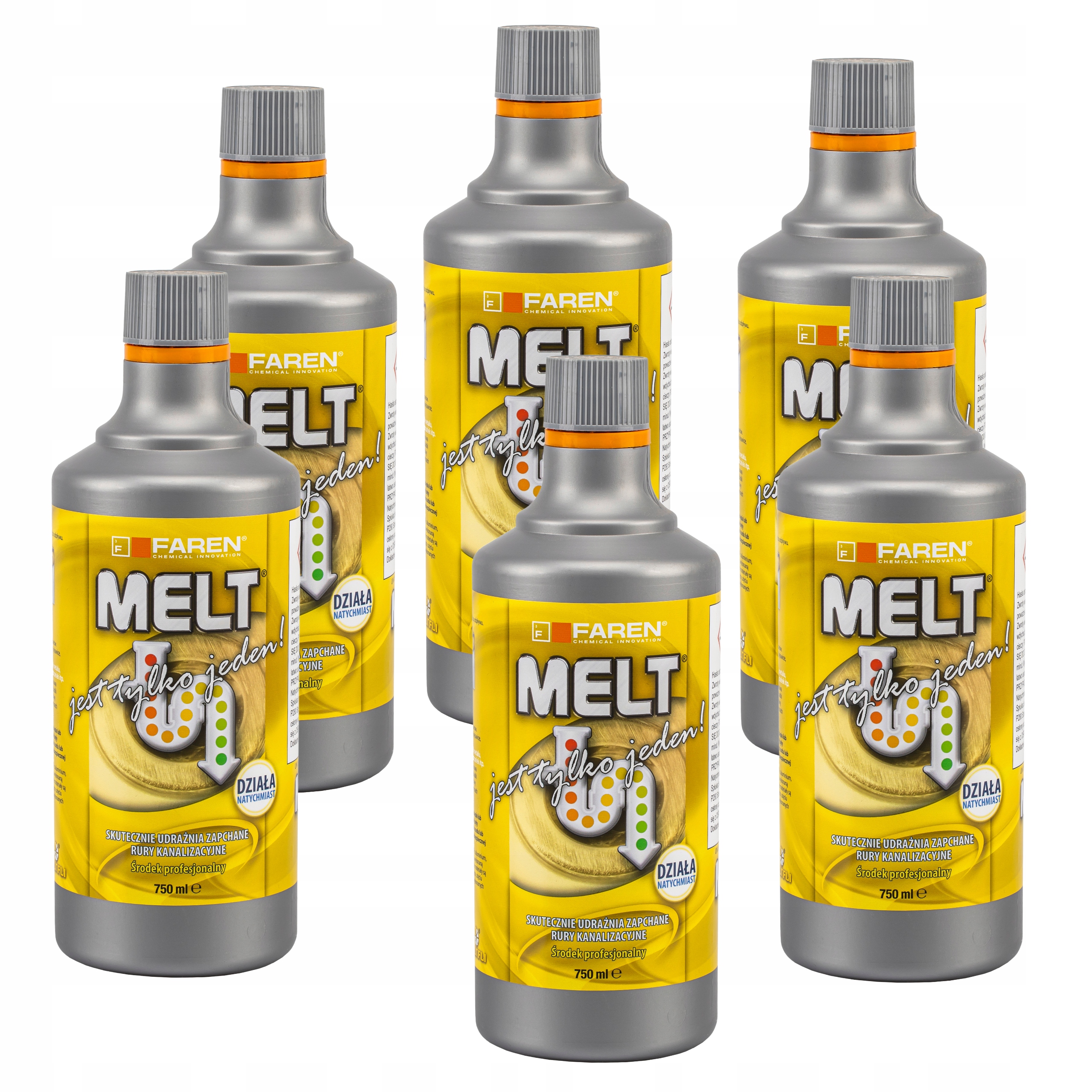 Melt Prostředek Pro K Zprůchodnění Potrubí Kanalizačních Sifonů Silný Přípravek 6x750