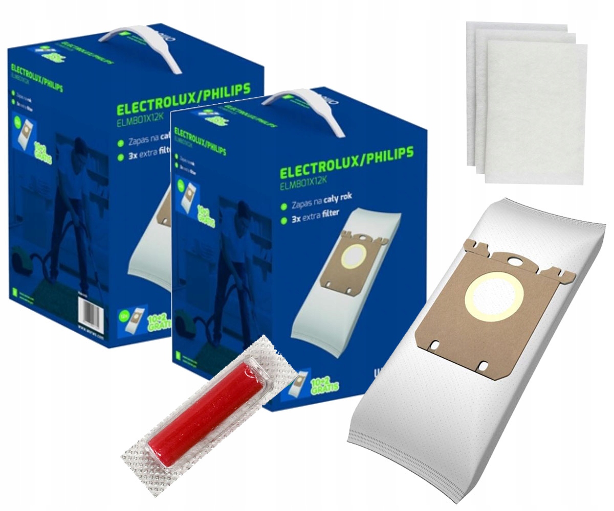 

24 worki Worwo typ S-bag do Electrolux Philips Aeg