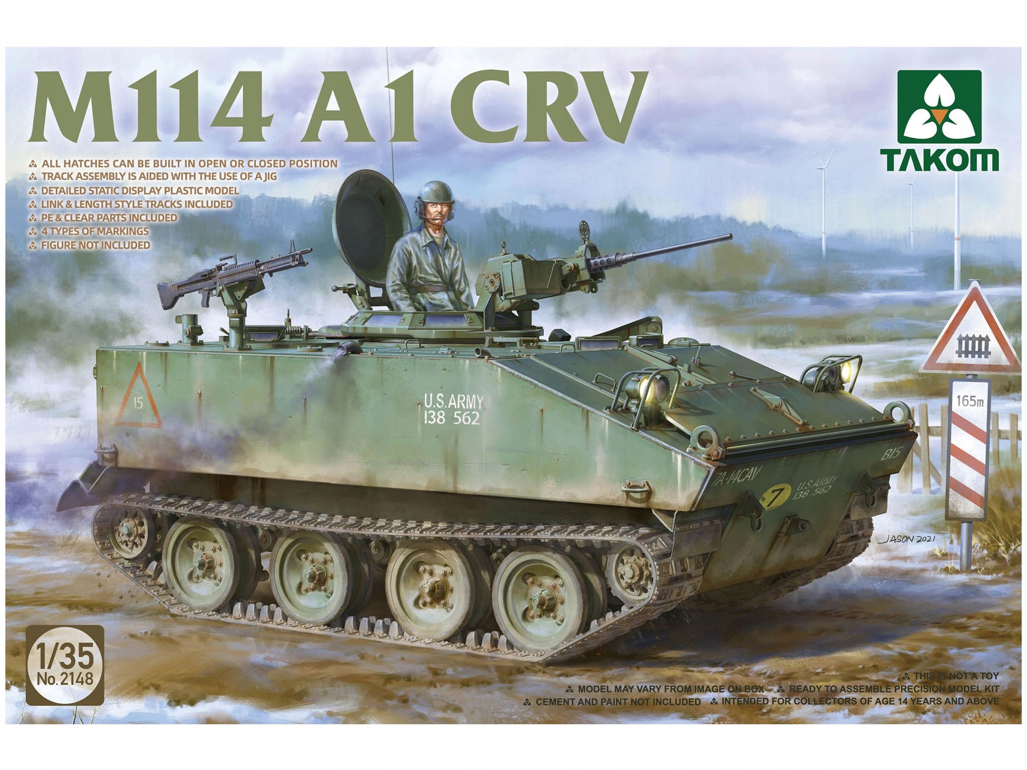 Průzkumný vůz M114 A1 Crv model 2148 Takom