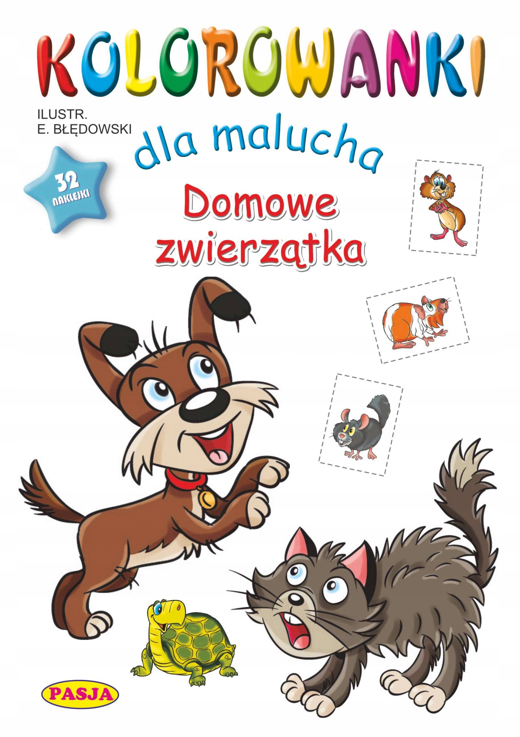 

Domowe zwierzątka. Kolorowanki dla malucha.