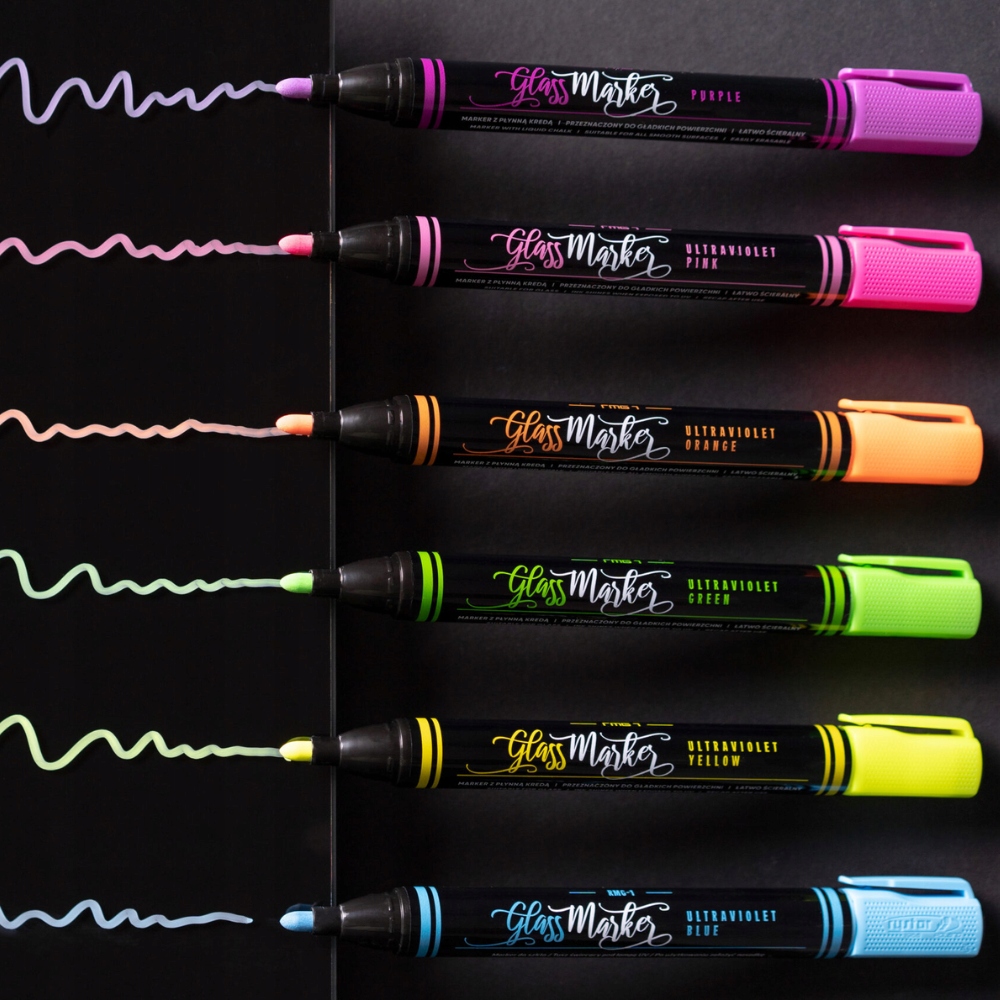 Marker pisak kredowy Rystor RMG-1 zestaw 8 kolorów Kolor różne kolory