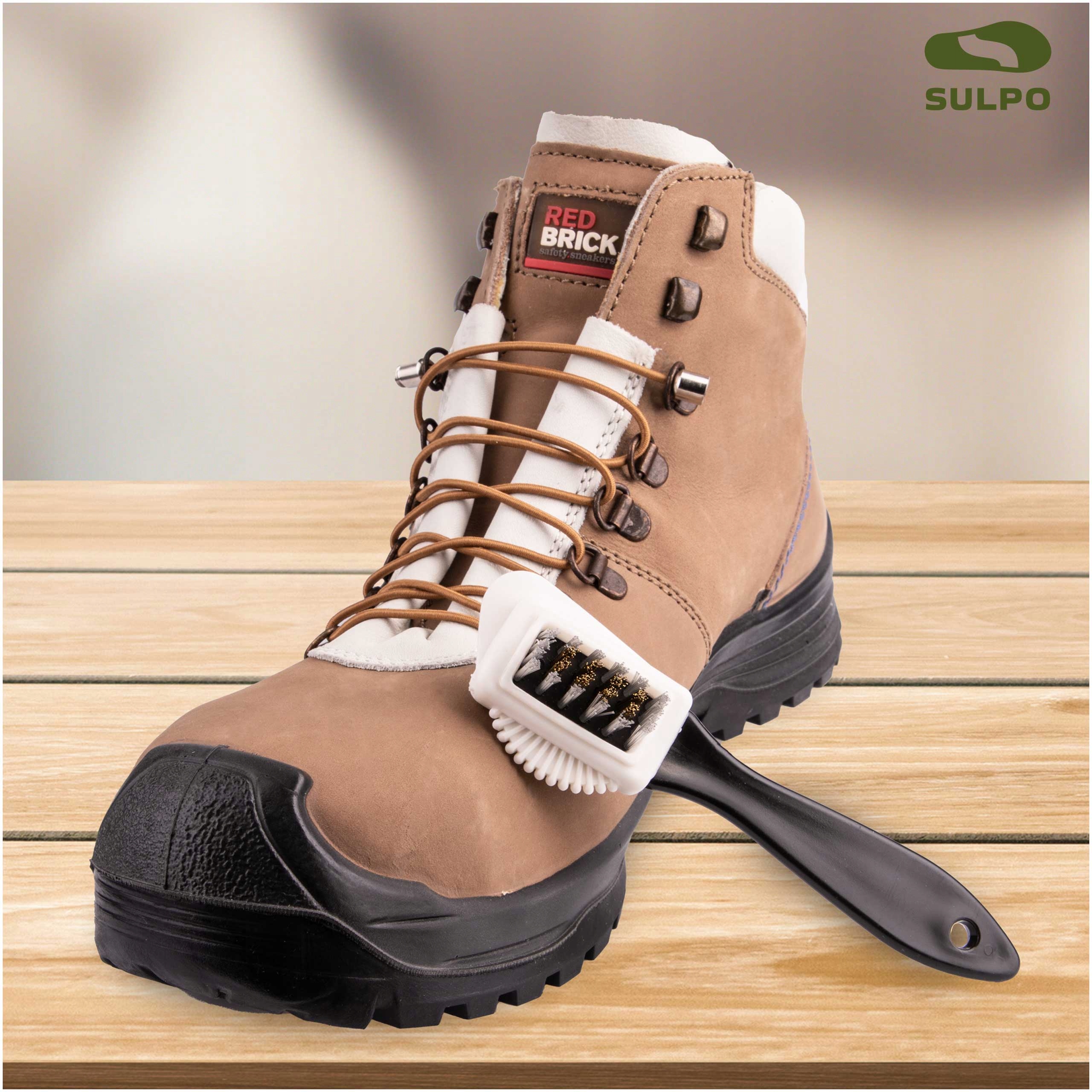 Szczotka do butów MOSIĘŻNY DRUT do ZAMSZU I NUBUKU Płeć uniseks