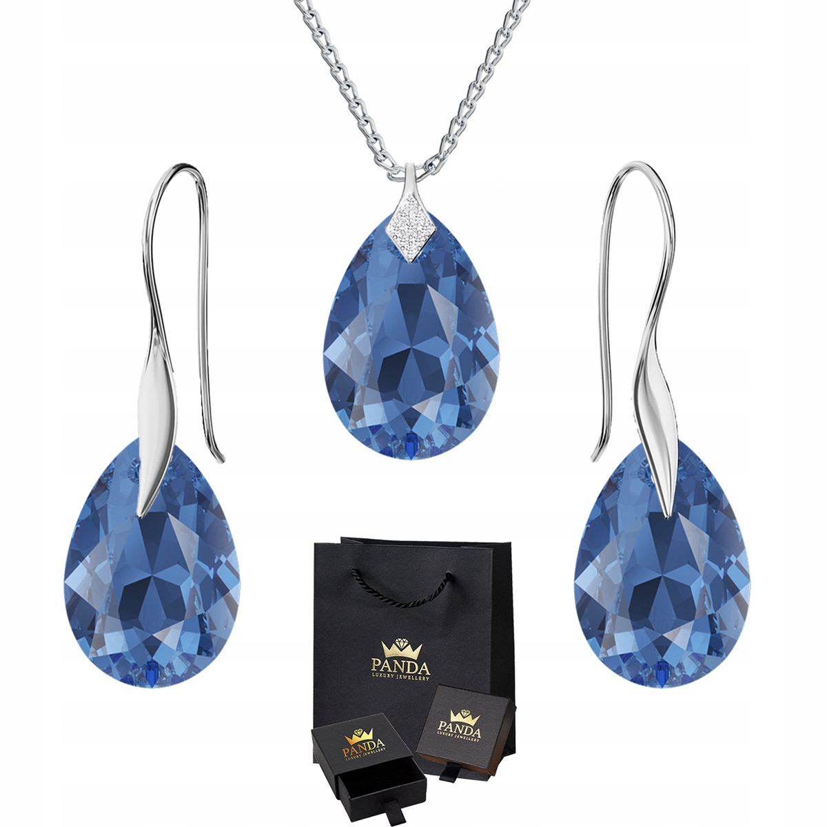 

Komplet Biżuterii Haki Swarovski Srebro Prezent