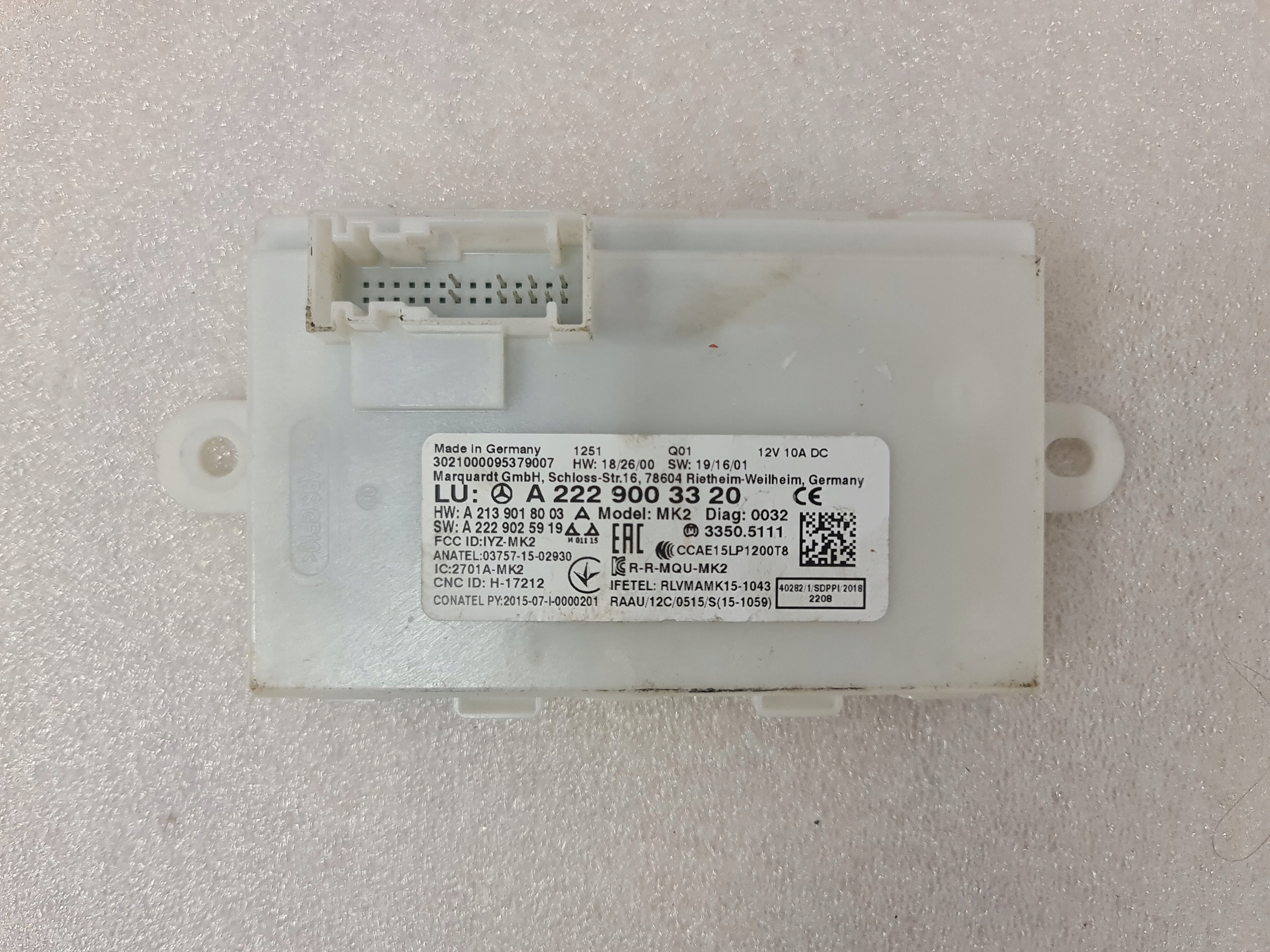 A2229003320 - Модуль драйвера Keyless Go Mercedes W205 W213 W222