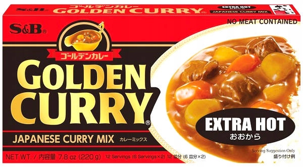 

Golden Curry Extra Hot (bardzo ostre) 220g S&b