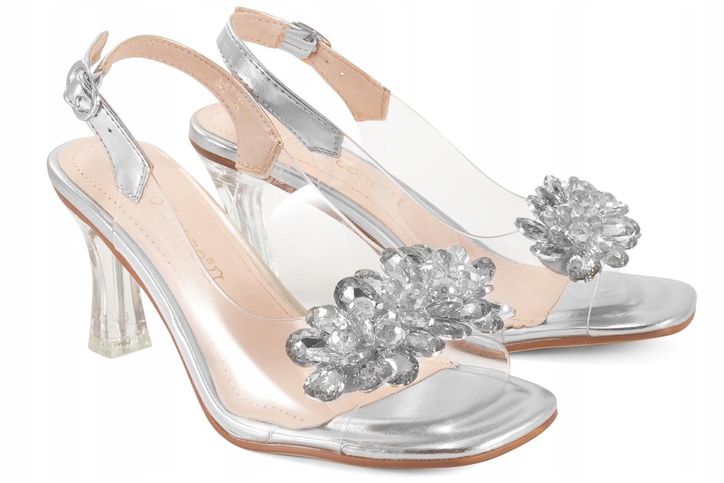 Sergio Leone SK045 Dámské Gelové Sandály Na Podpatku A Lodičky