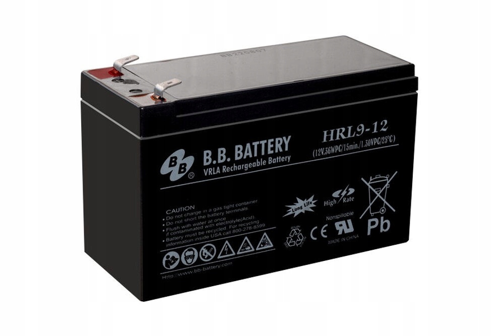 Akumulator B.b Battery Hrl 9-12 12V 9Ah Agm do Ups Apc Centrala Alarm
