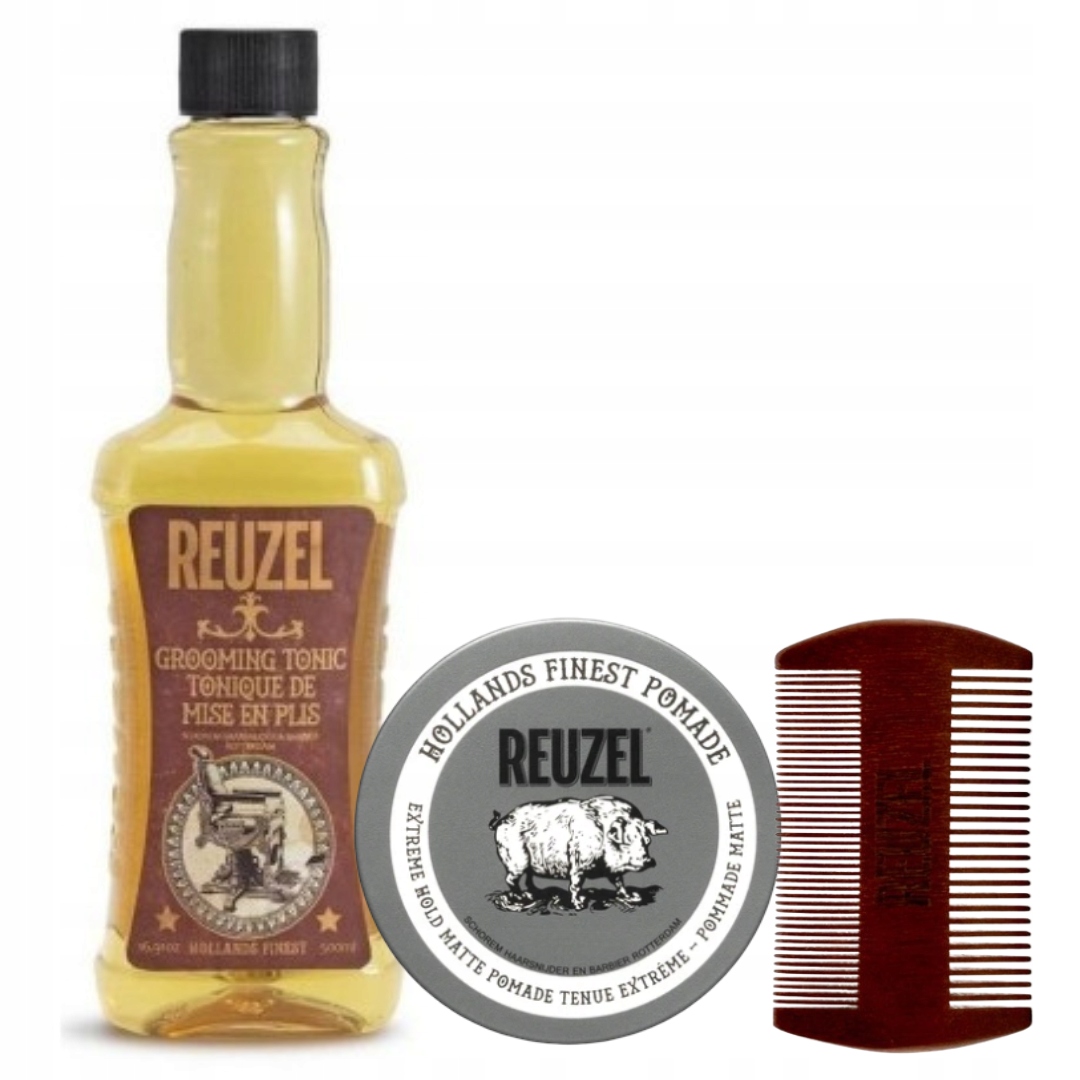 Reuzel Extreme Hold Matte Pomade 95g Reuzel Grooming Tonic 500ml