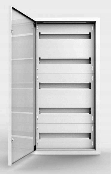  /><p>Rozdzielnica bezpiecznikowa podtynkowa&nbsp;RBP-100 (5x20)</p><p>Blacha stalowa, ocynkowana, malowana proszkowo na kolor biały.</p><p>Stopień zabezpieczenia IP30, brak 