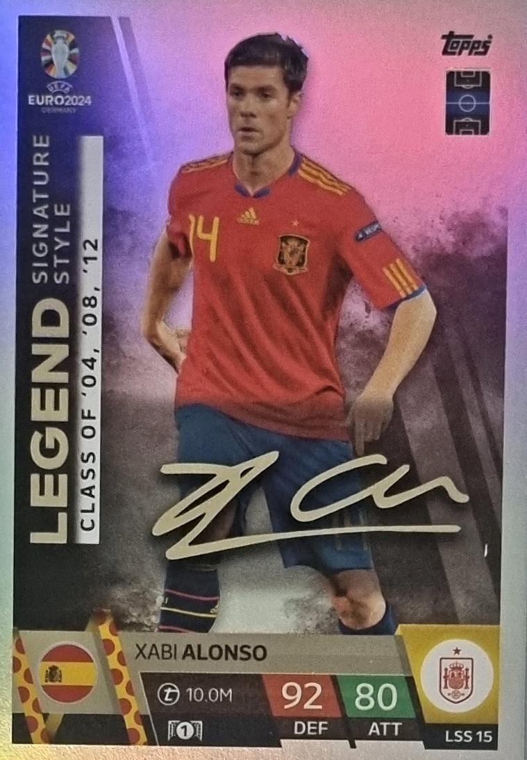 EURO 2024 TOPPS MATCH ATTAX LEGEND SIGNATURE STYLE LSS 15 XABI ALONSO