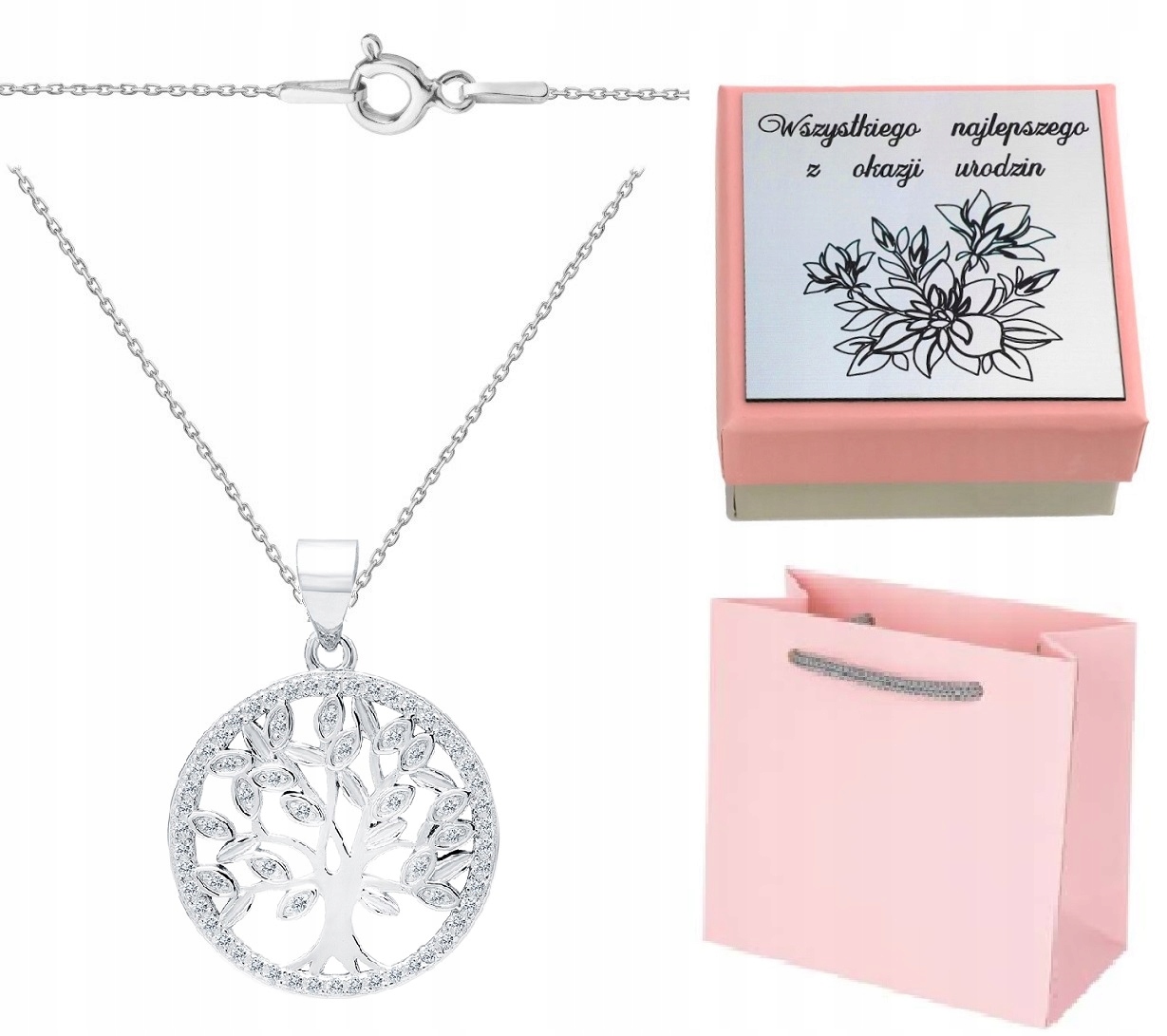 Náhrdelník Strom Štěstí Strom Života GRAVÍROVÁNÍ925