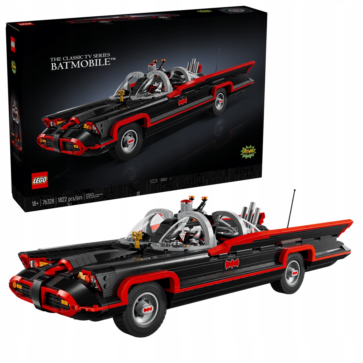 stavebnice Lego Batman 76328 Klasický televizní seriál Batman Batmobil