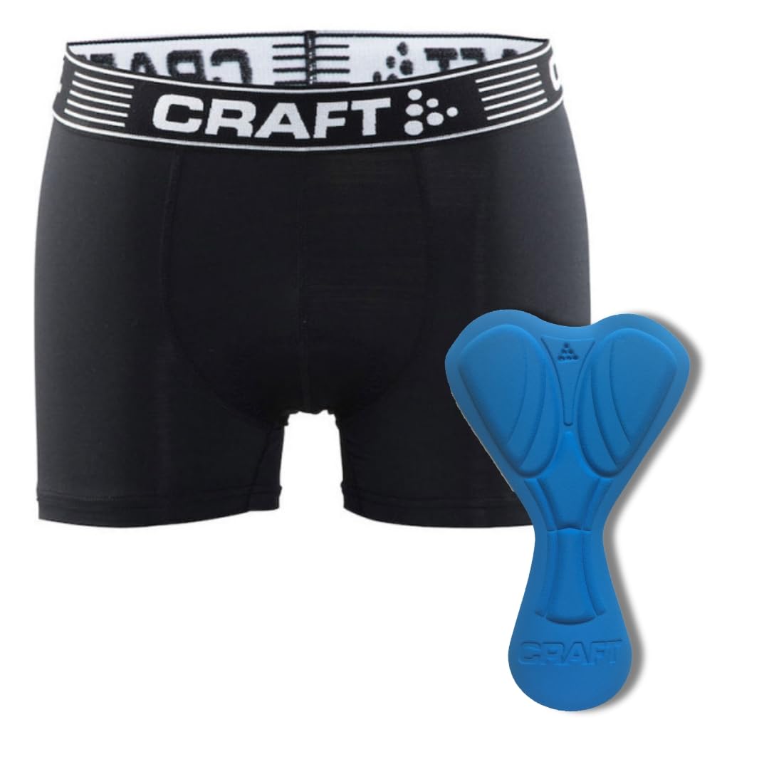 Craft Herren cyklistické boxerky Greatness Biker, černé/bílé, XL