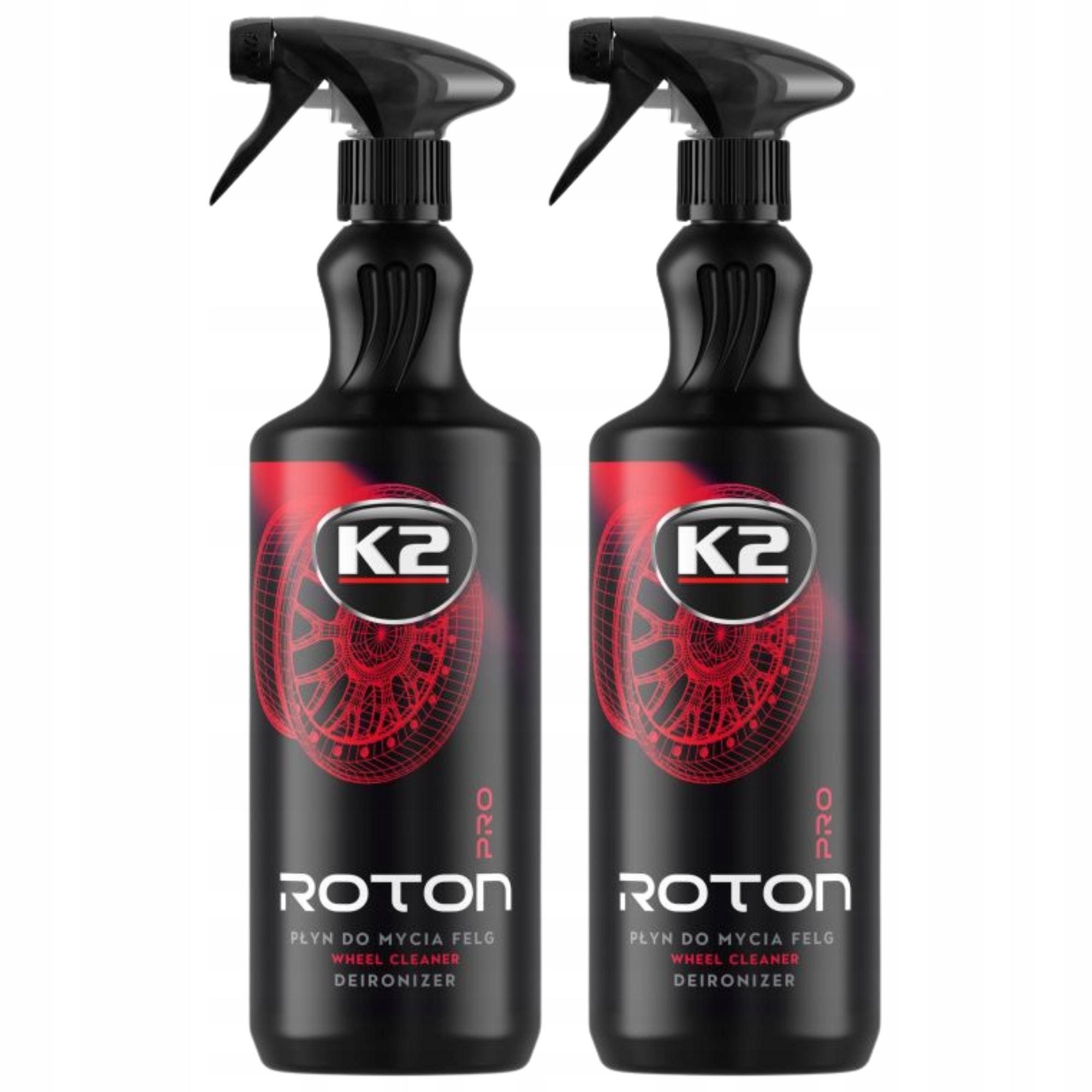 Płyn mycia felg czyszczenia efekt krwawienia środek K2 Roton Pro 1l x2