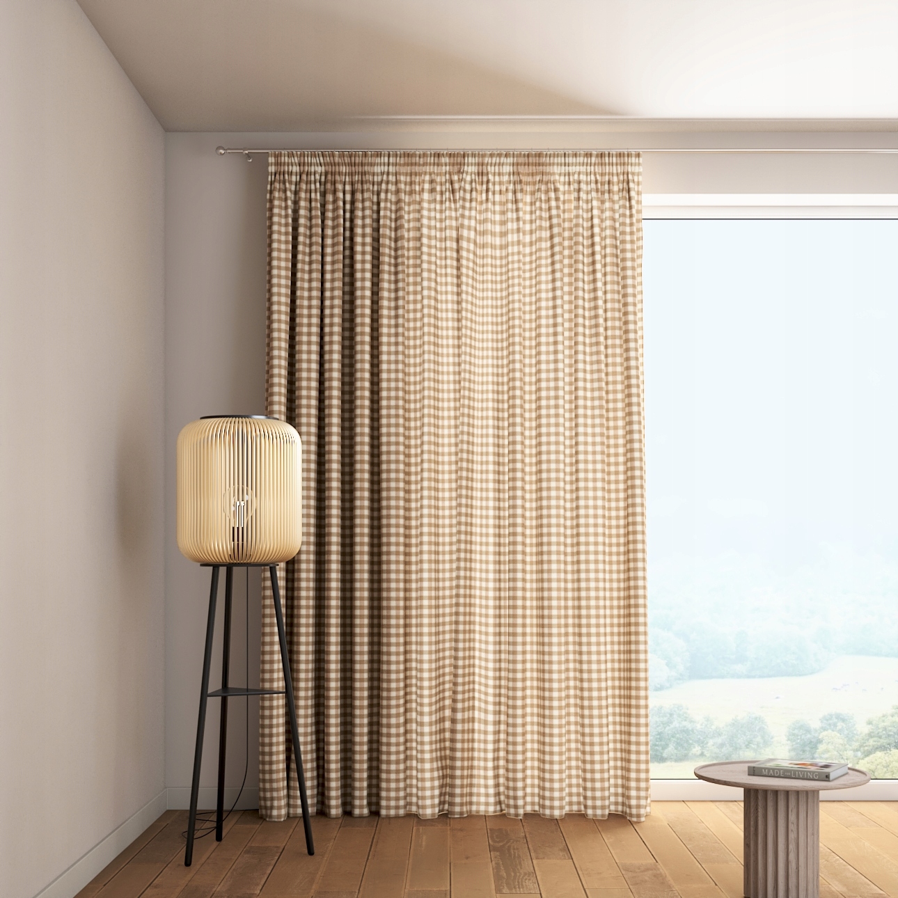 Dekoria Závěs na nařasovací pásce 1 ks 130x260 cm béžová