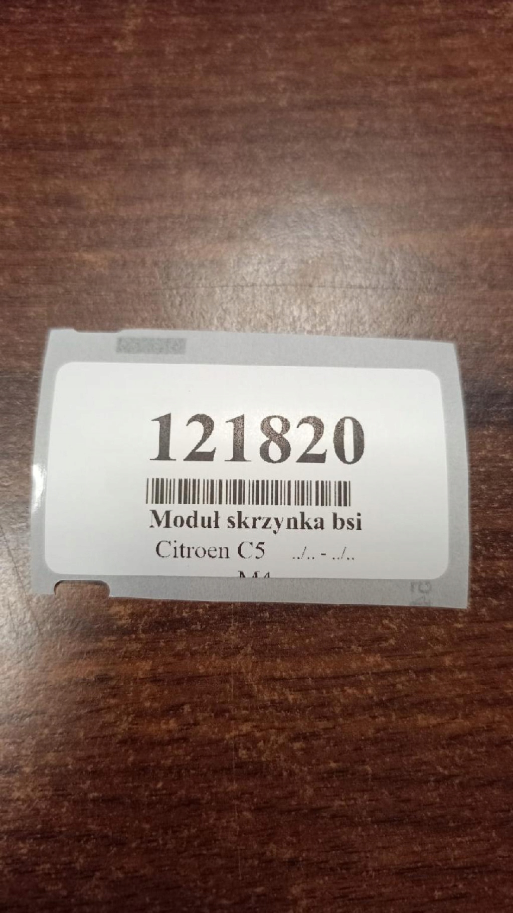 CITROEN C5 modul Kasten BSI 9646226880