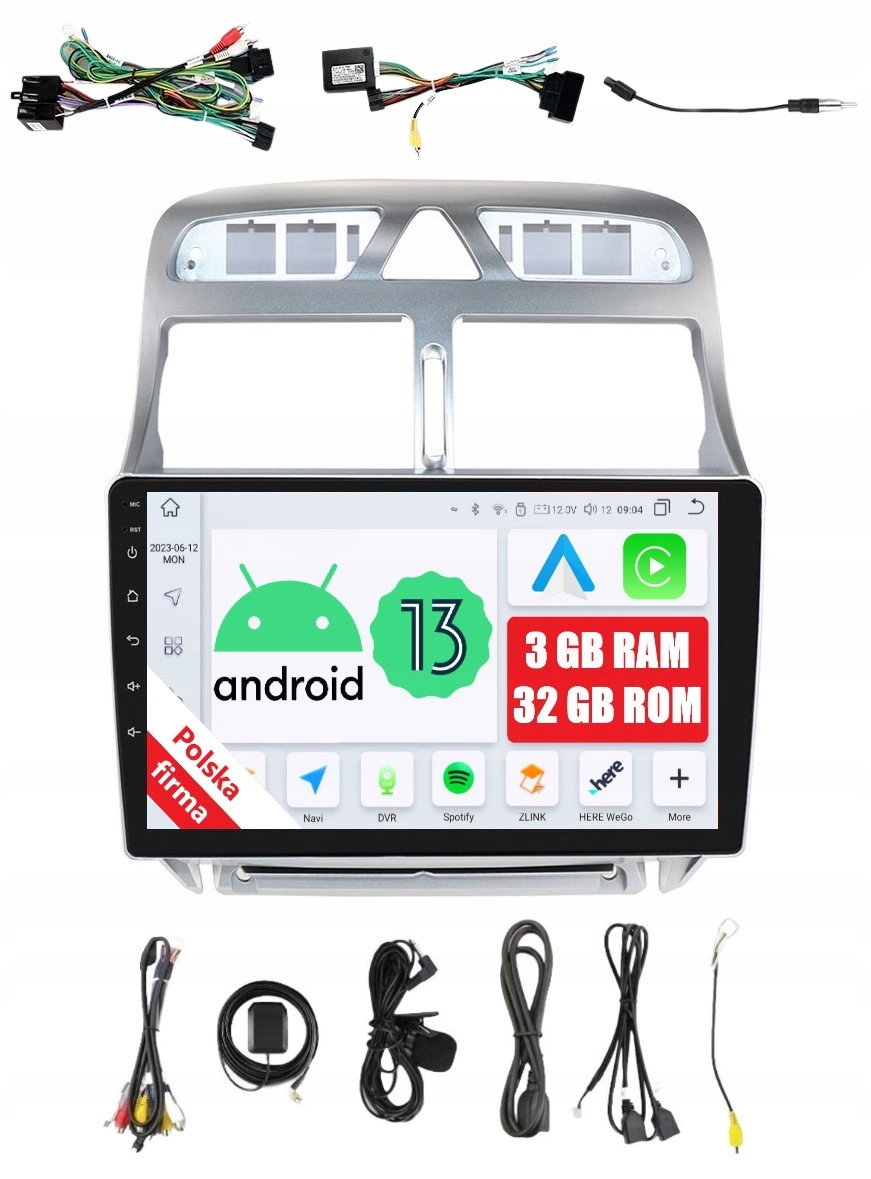 Rádio 2DIN Navigácia Android Peugeot 307 3/32 Gb Dsp Carplay