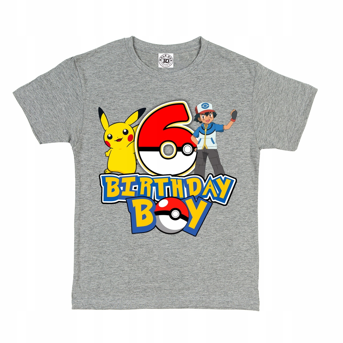 

Dziecięca Koszulka Na 6 Urodziny Pikachu Pokemon
