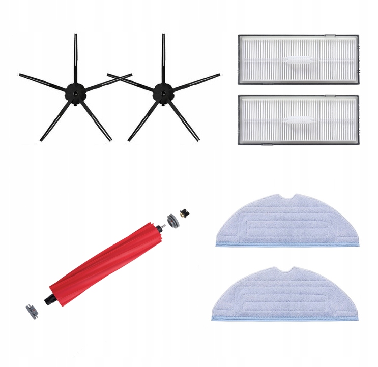 Oryginalne Akcesoria do Roborock S7 czarny zestaw