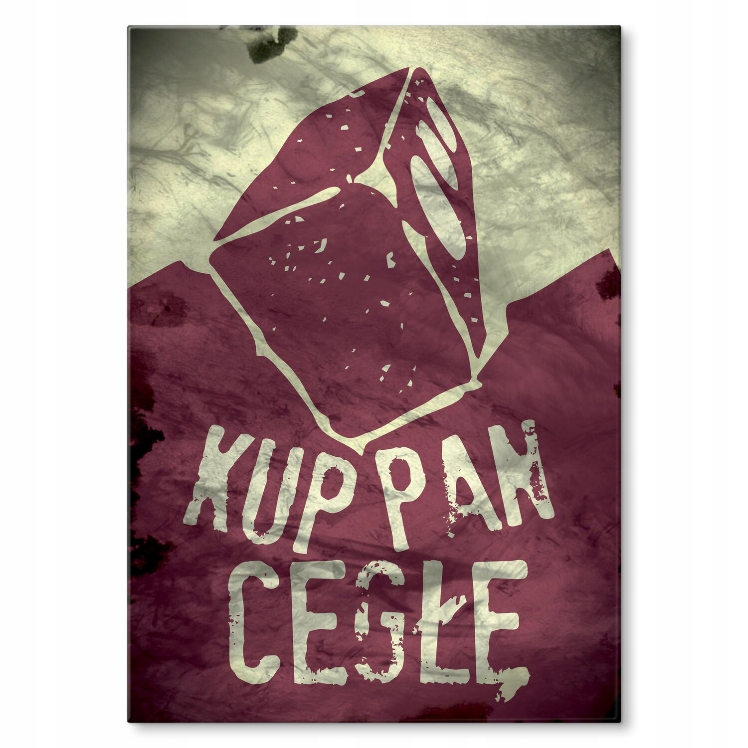 Kovový plakát Kupte pánovi cihlový Štítek Plech 22 x 31 cm Dárek