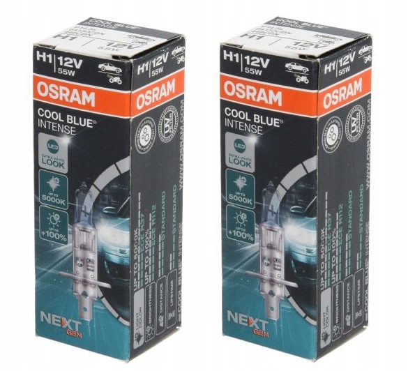 Żarówki H8 OSRAM Cool Blue Intense Xenon + W5W 1x64212CBN 2xW5W_SW za  214,99 zł z Katowice -  - (12178469595)