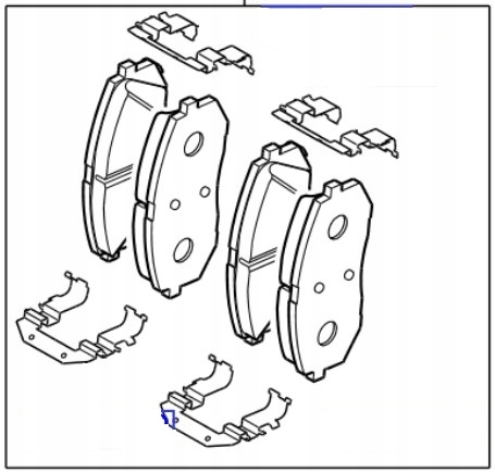 KLOCKI HAMULCOWE PRZÓD KIA OE 58101D4A80