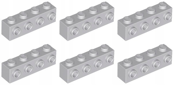 

Lego 30414 Klocek 1x4 szary jasny (10g) 6 szt.