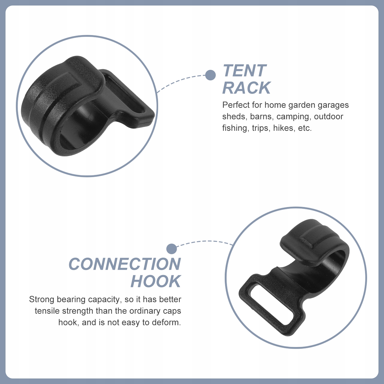 ZACISKI DO TARPÓW KEMPINGOWYCH HACZYK DO PRZECHOWYWANIA HACZYKÓW Marka bez marki