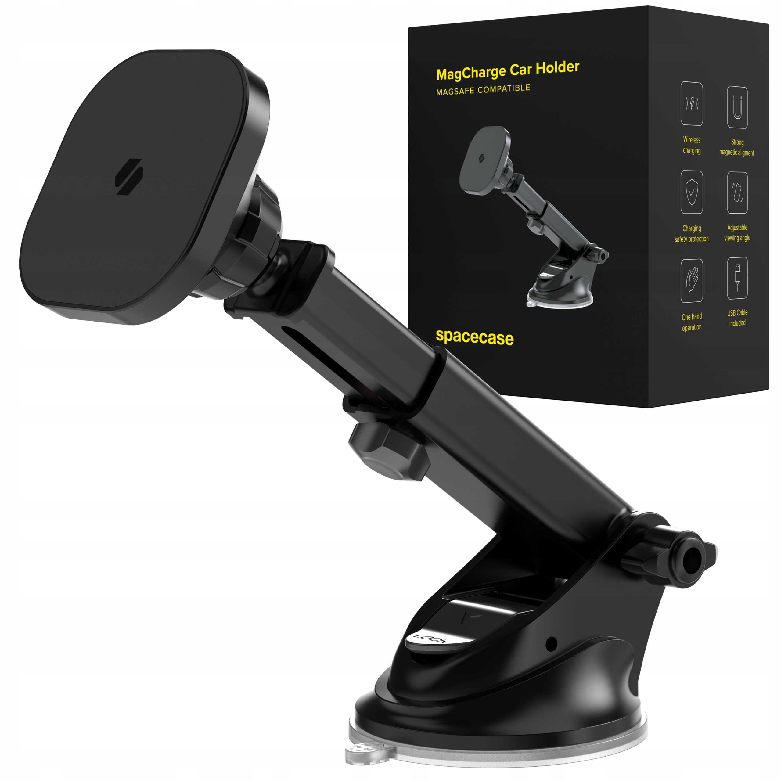 Spacecase Držák do auta na palubní desku/čelní sklo MagCharge WM9B