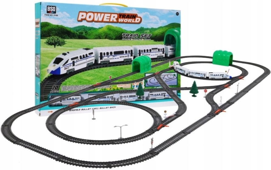 

Ogromny Tor Kolejka Elektryczna Pociąg 900cm 2186