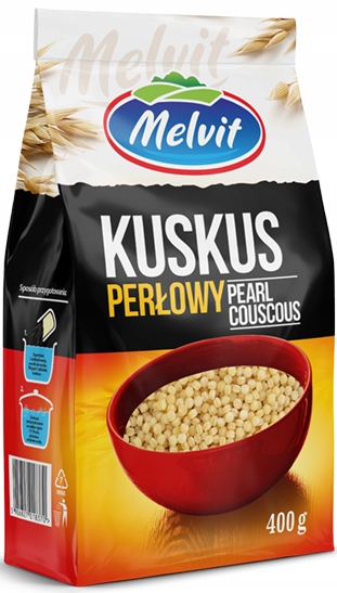 Levně 12 kusů Kaše Kuskus Melvit Perlový 400 g 0.4 kg