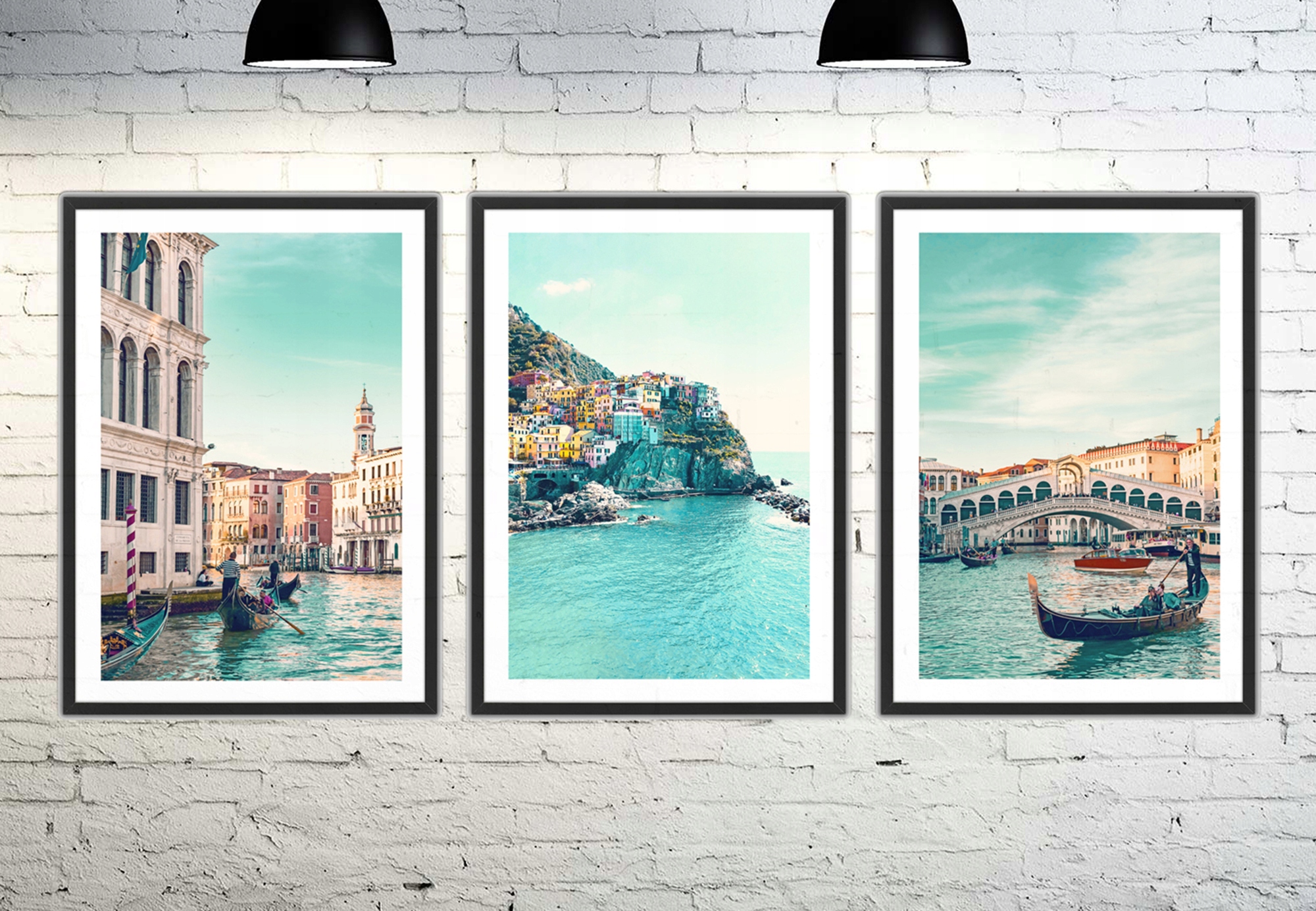 Plakaty grafiki włoskie Morze turkus Wenecja XL Kod producenta PG_set_21