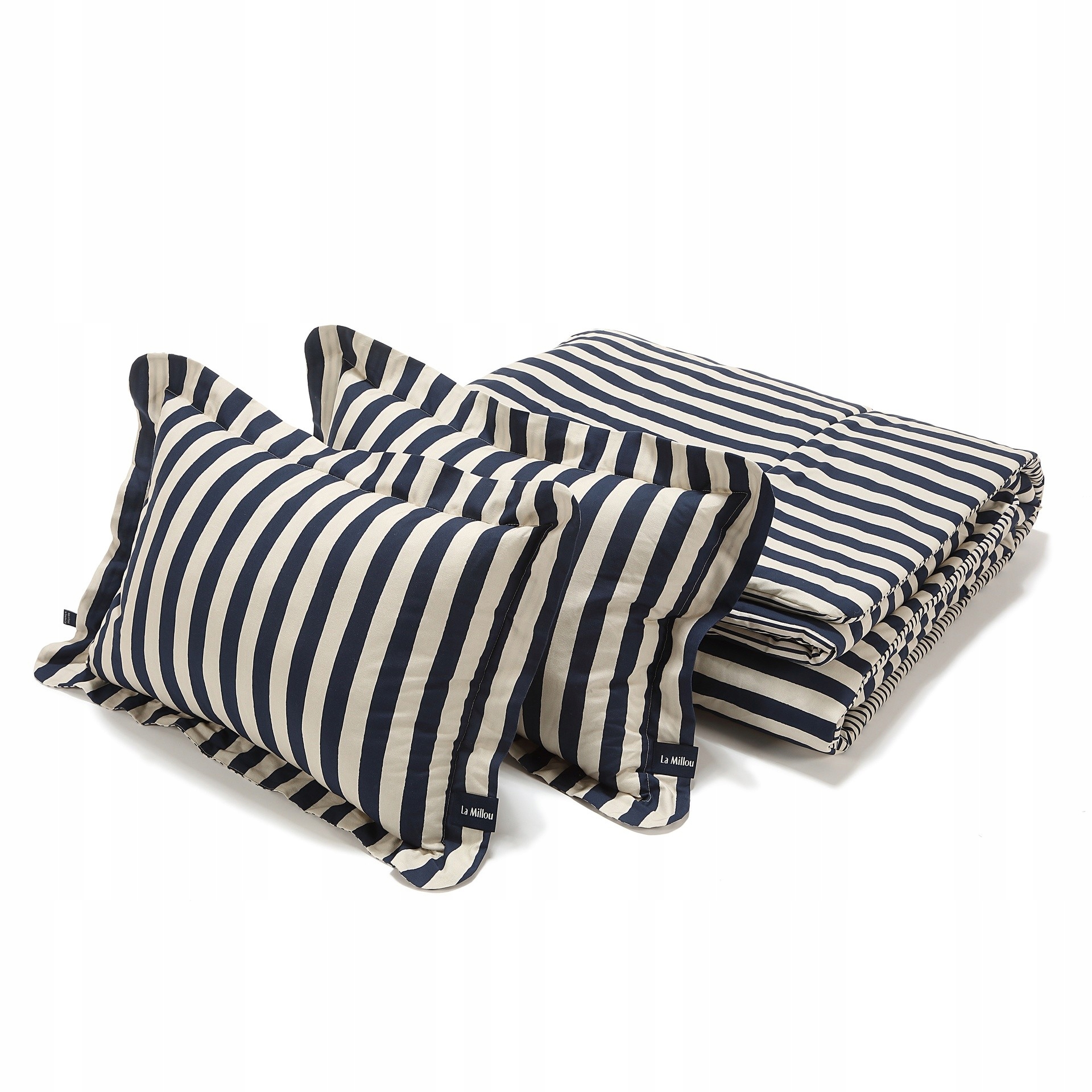 La Millou Súprava posteľnej bielizne z bavlny Stripes Navy XXL