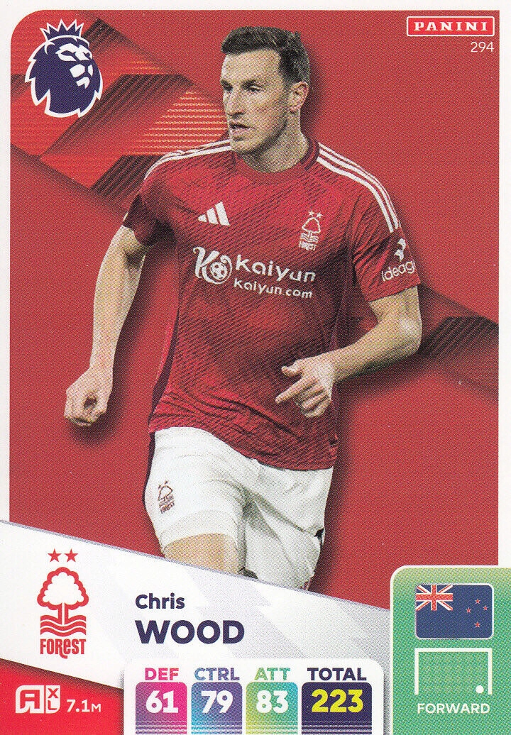 Premier League 2025 Base Card Chris Wood 294