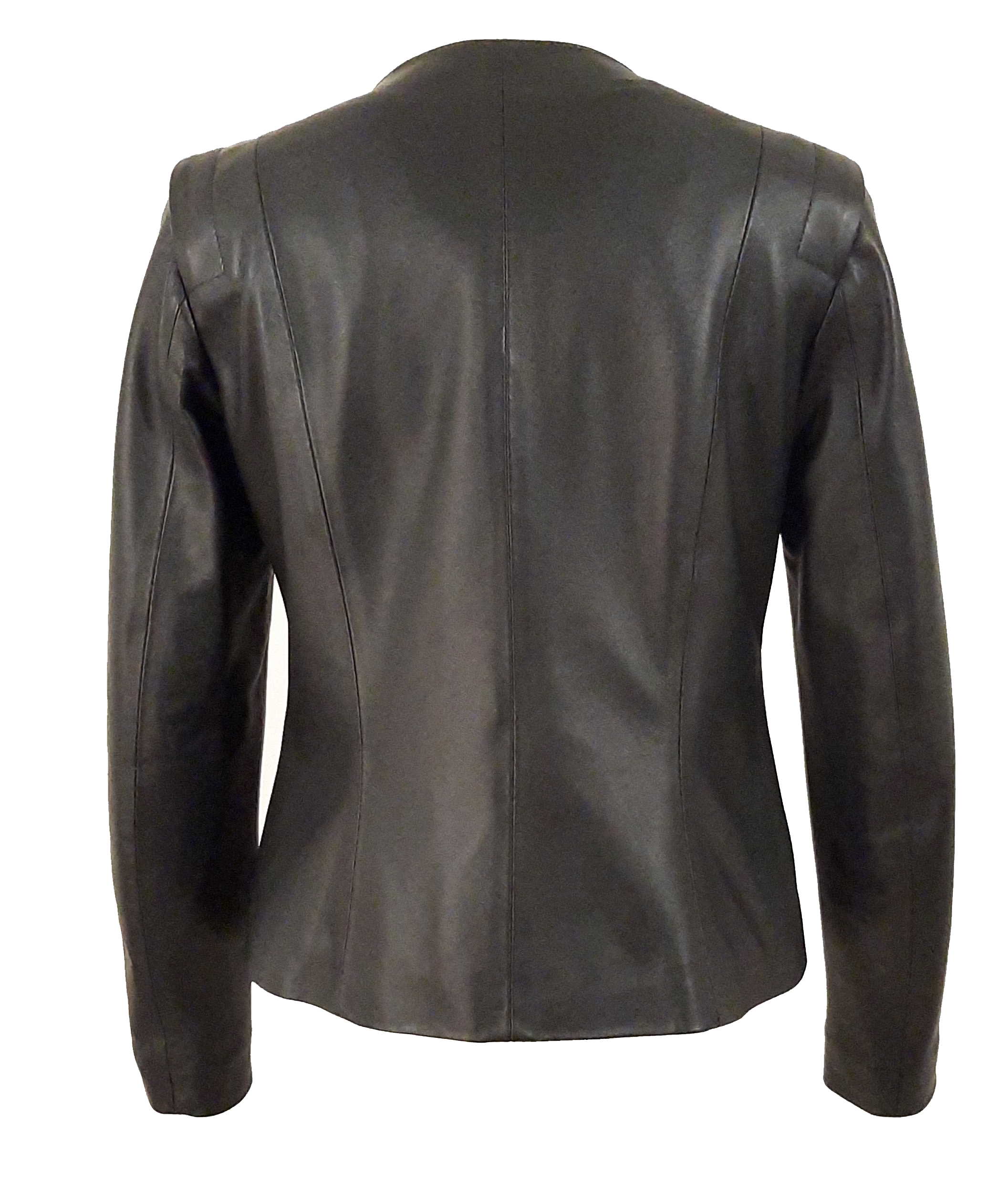 KURTKA SKÓRZANA CHANELKA DAMSKA ZŁOTE LEKKA NOWOŚĆ Rękaw długi rękaw