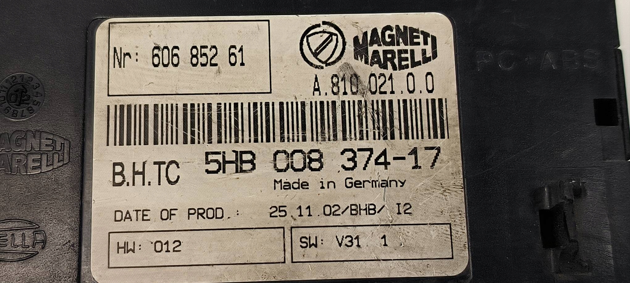 modul BSC 5HB008374-17 LANCIA THESIS