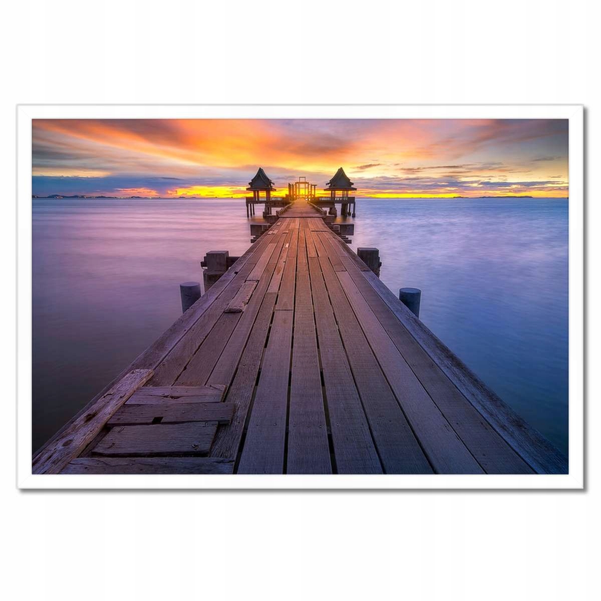 Plakáty v rámu 60x40 Most při západu slunce