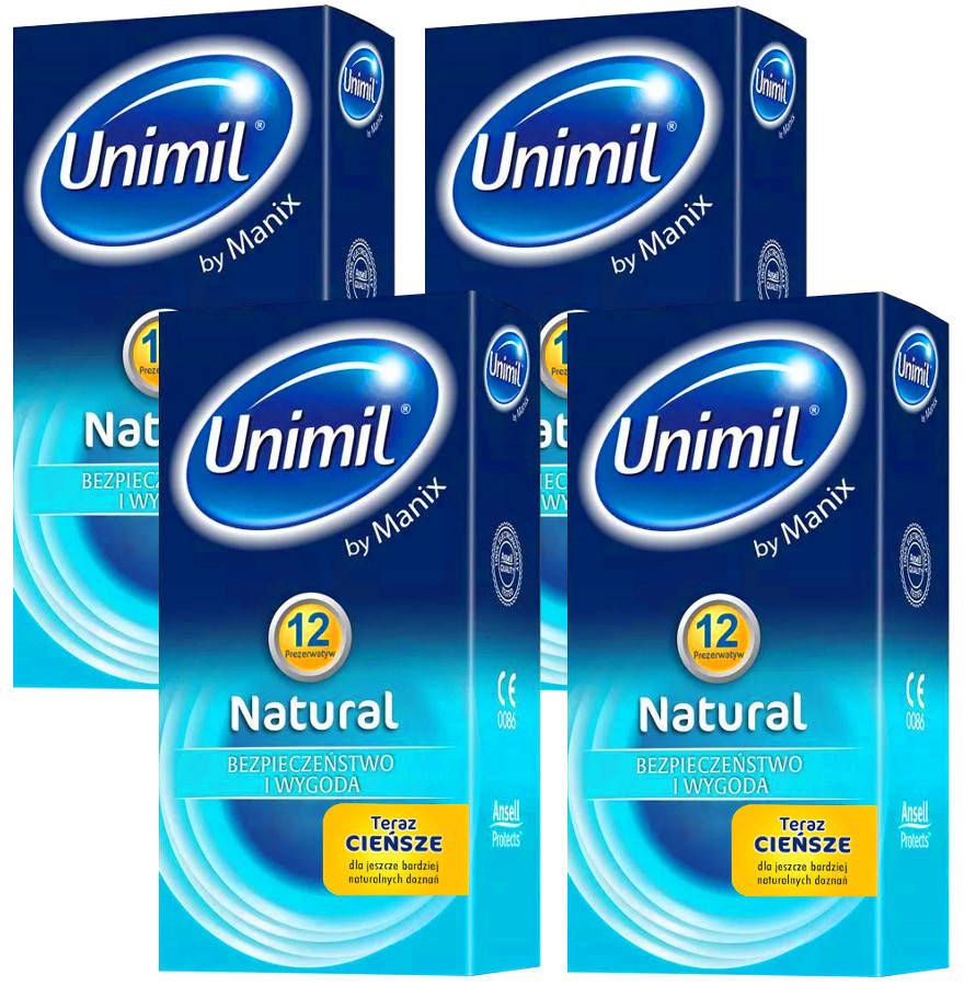 

Prezerwatywy Unimil Natural+ 48 szt. Teraz Cieńsze