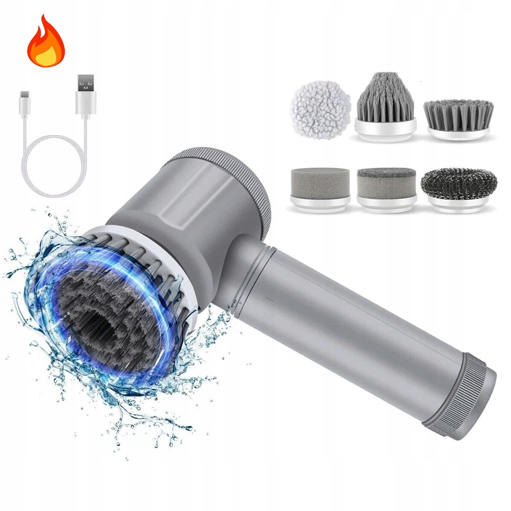 Levně Elektrický Čistící Kartáč 350 Ot/min IPX6 Voděodolný Snadno