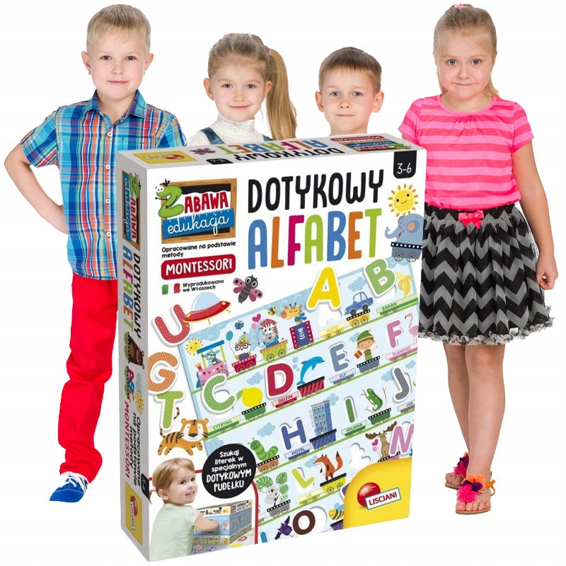 Montessori Alfabet Zabawki dla Dzieci Zabawka Naukowa Dla Najmłodszych