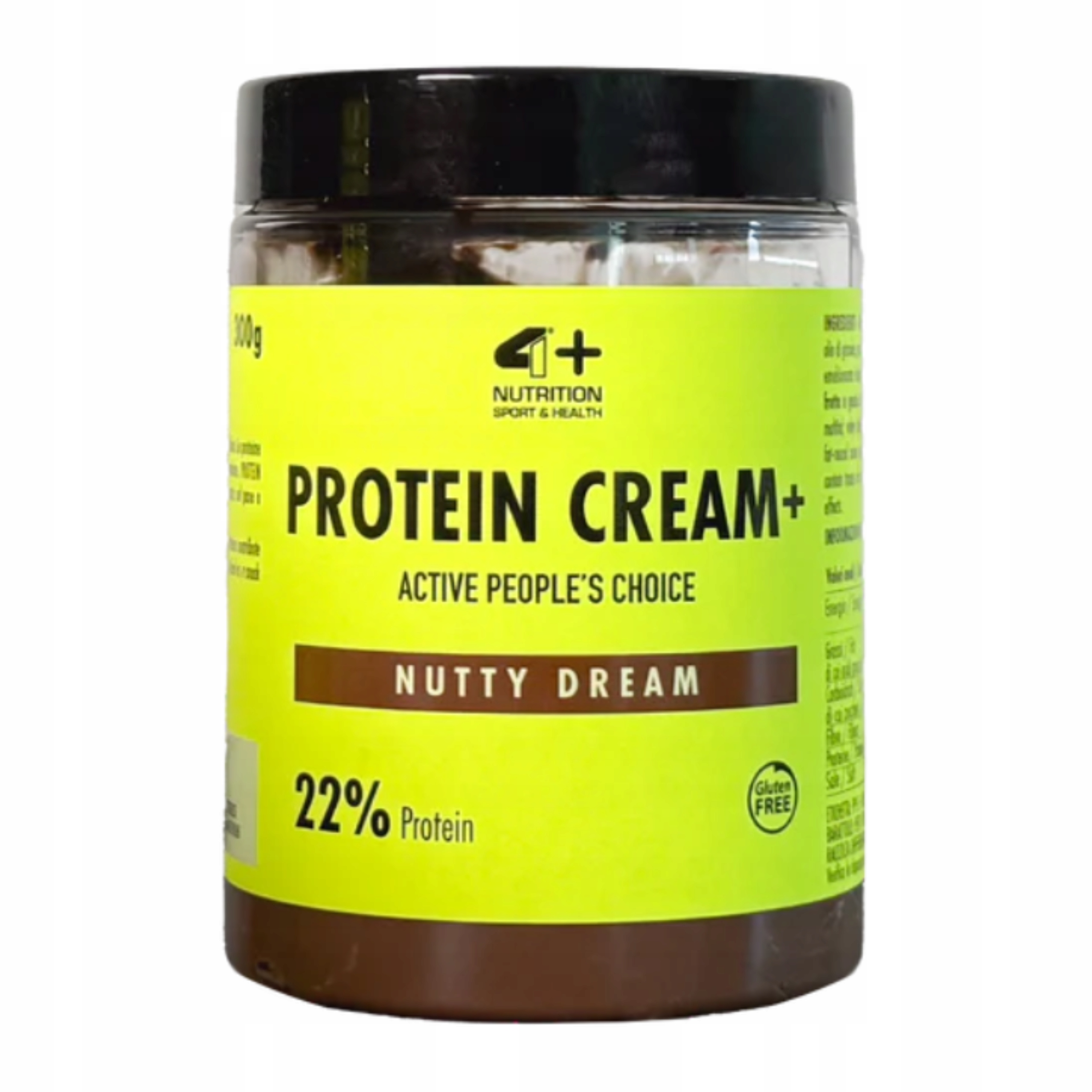 Levně Proteinový krém 4+ Nutrition Protein Creamy 300 g Ořech bez cukru Fit
