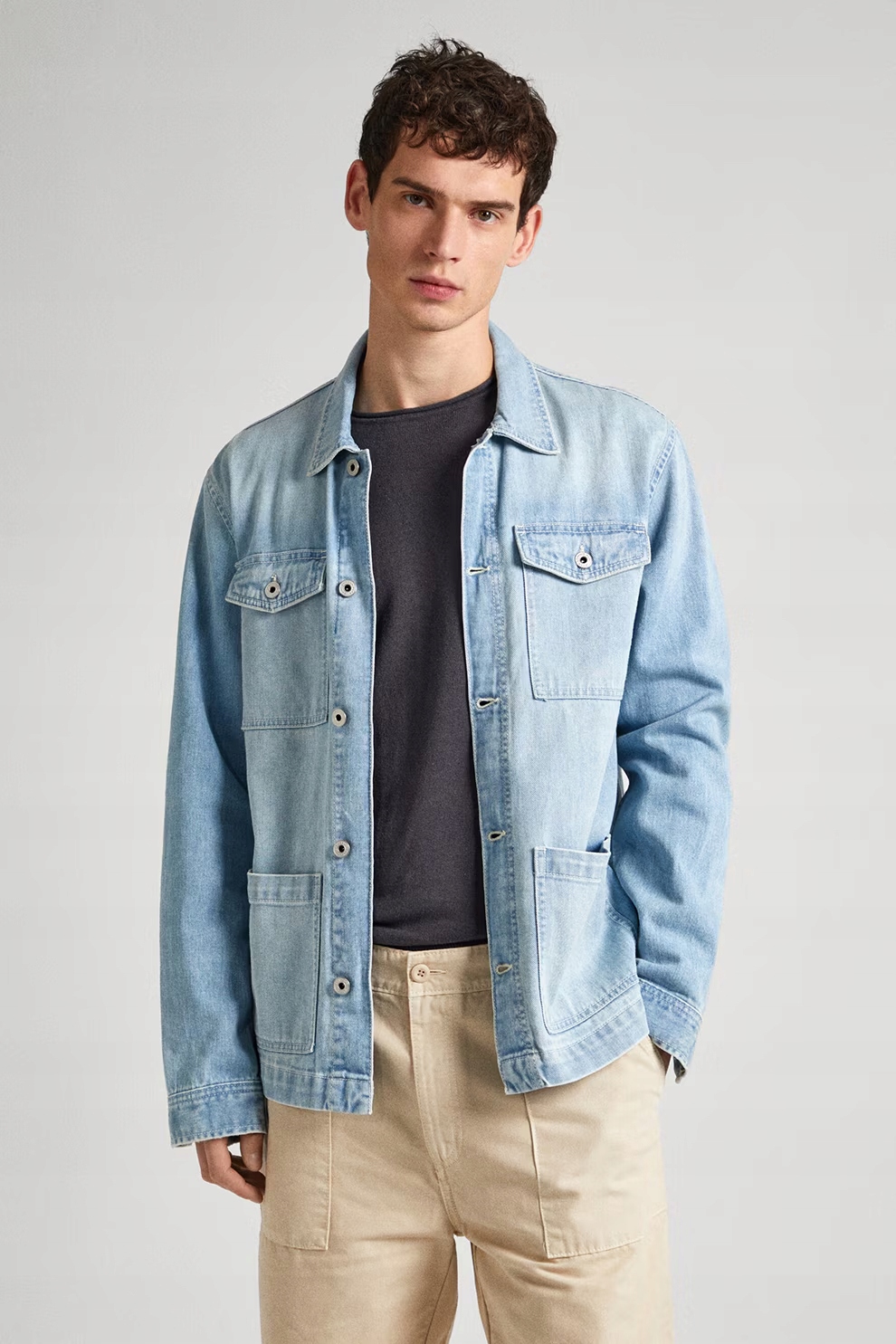Pepe Jeans Modrá Džínová Košile (M)
