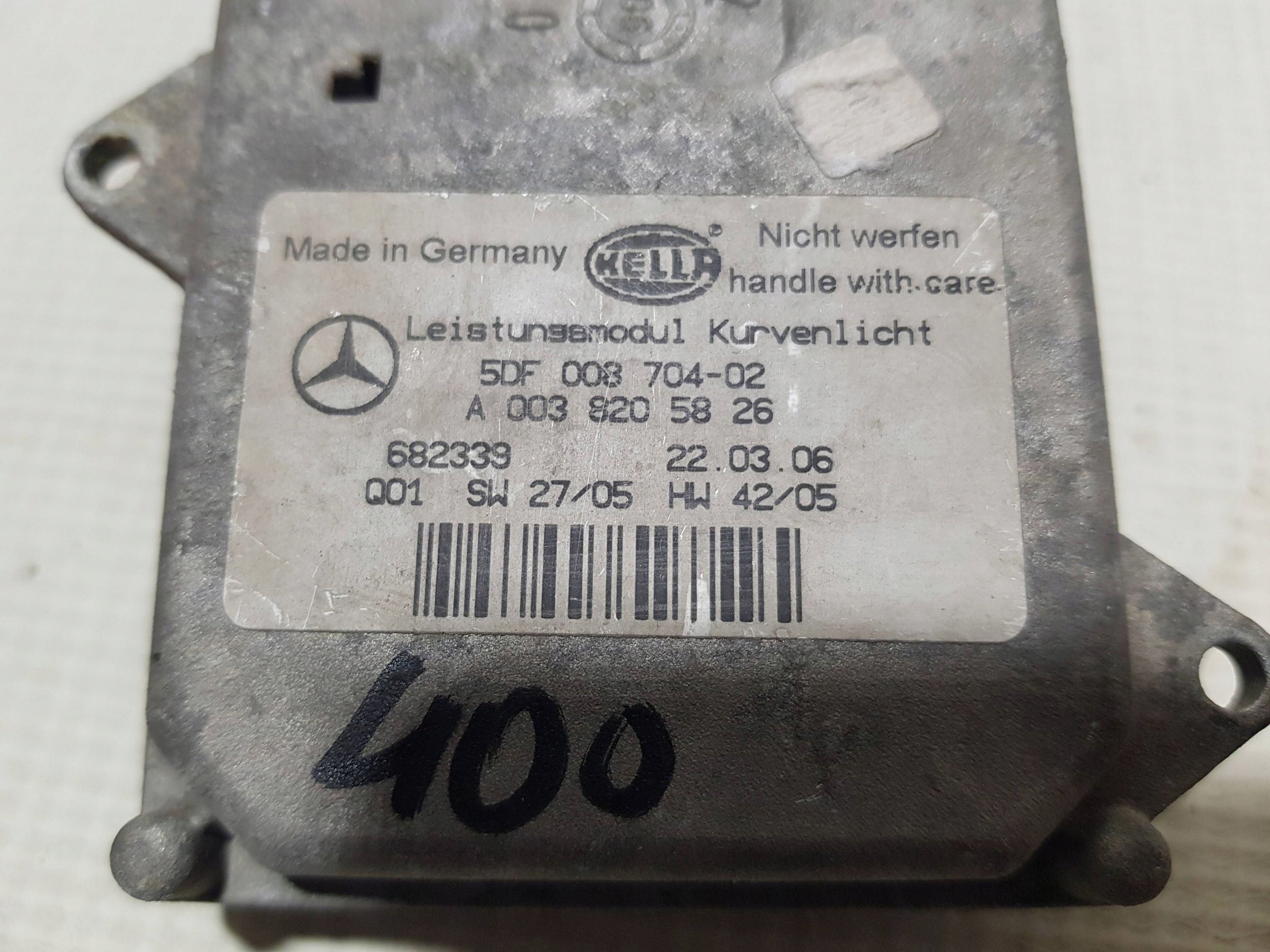 control unit XENON module steering MERCEDES ML W164 CLS W219 0038205826