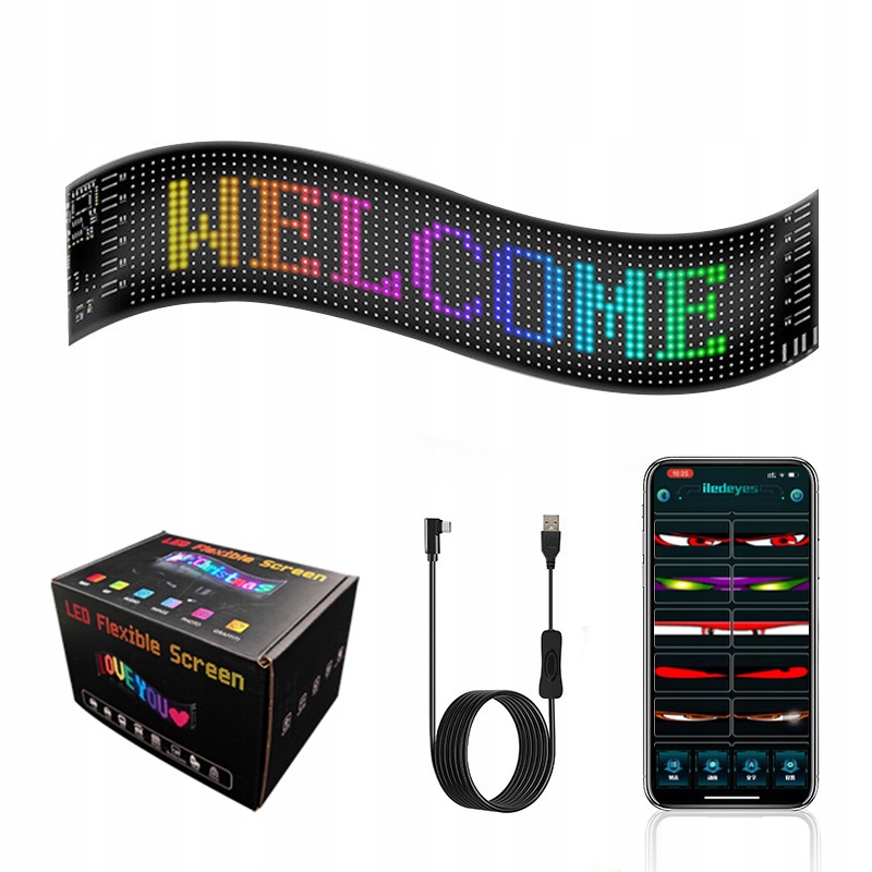 Digitálny Flexibilný Led Panel Do Auta