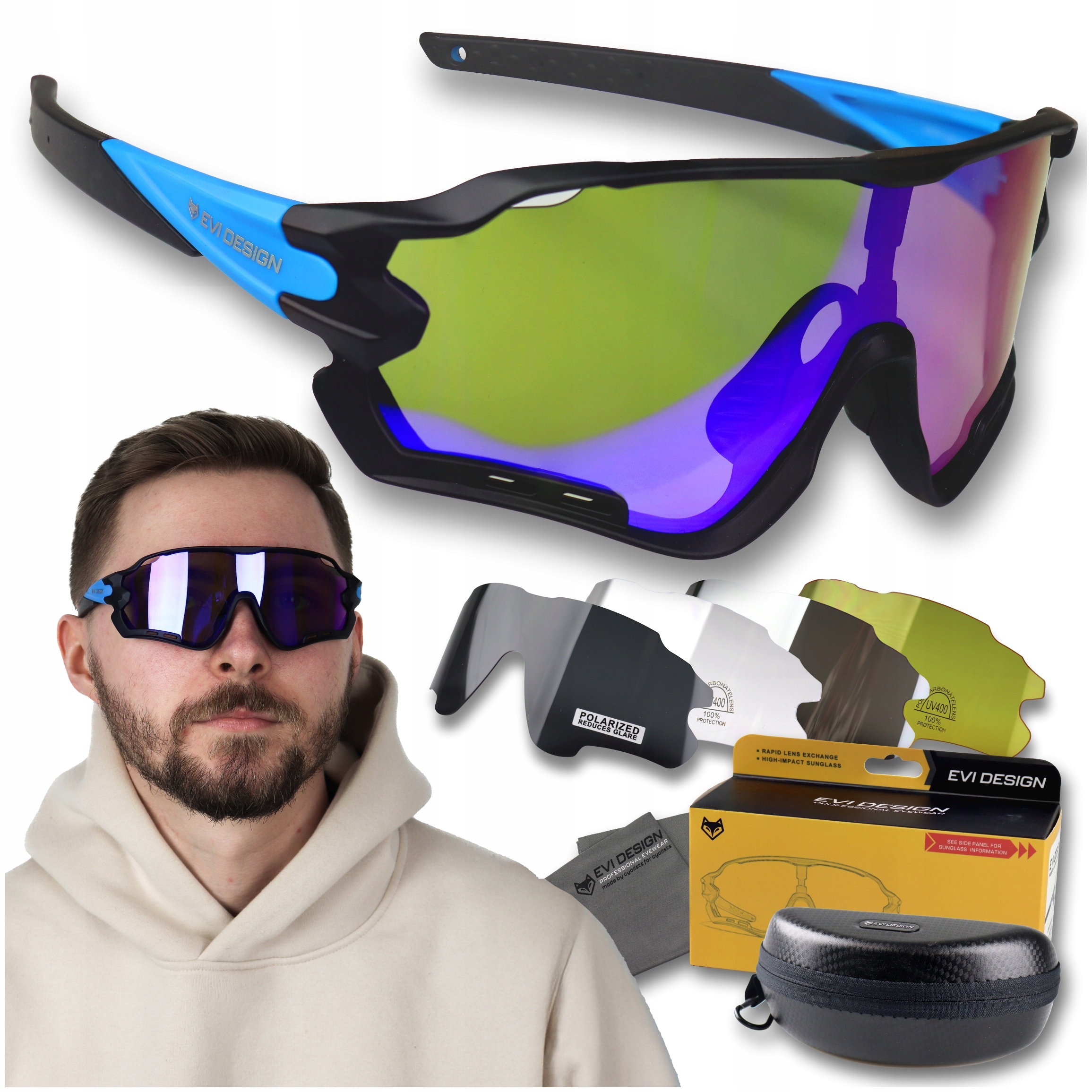 Sportovní Cyklistické sluneční brýle z polarizačního materiálu pro běh, kolo